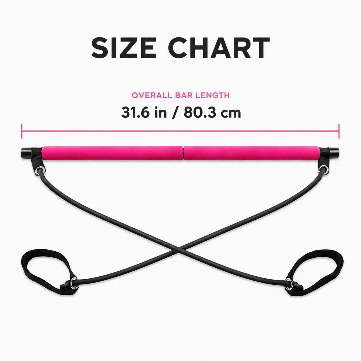 Pilates Bar Resistance Trainer | Yoga Stretching Bar | Elastic Rope Workout Tool | Home Gym Fitness Equipment
