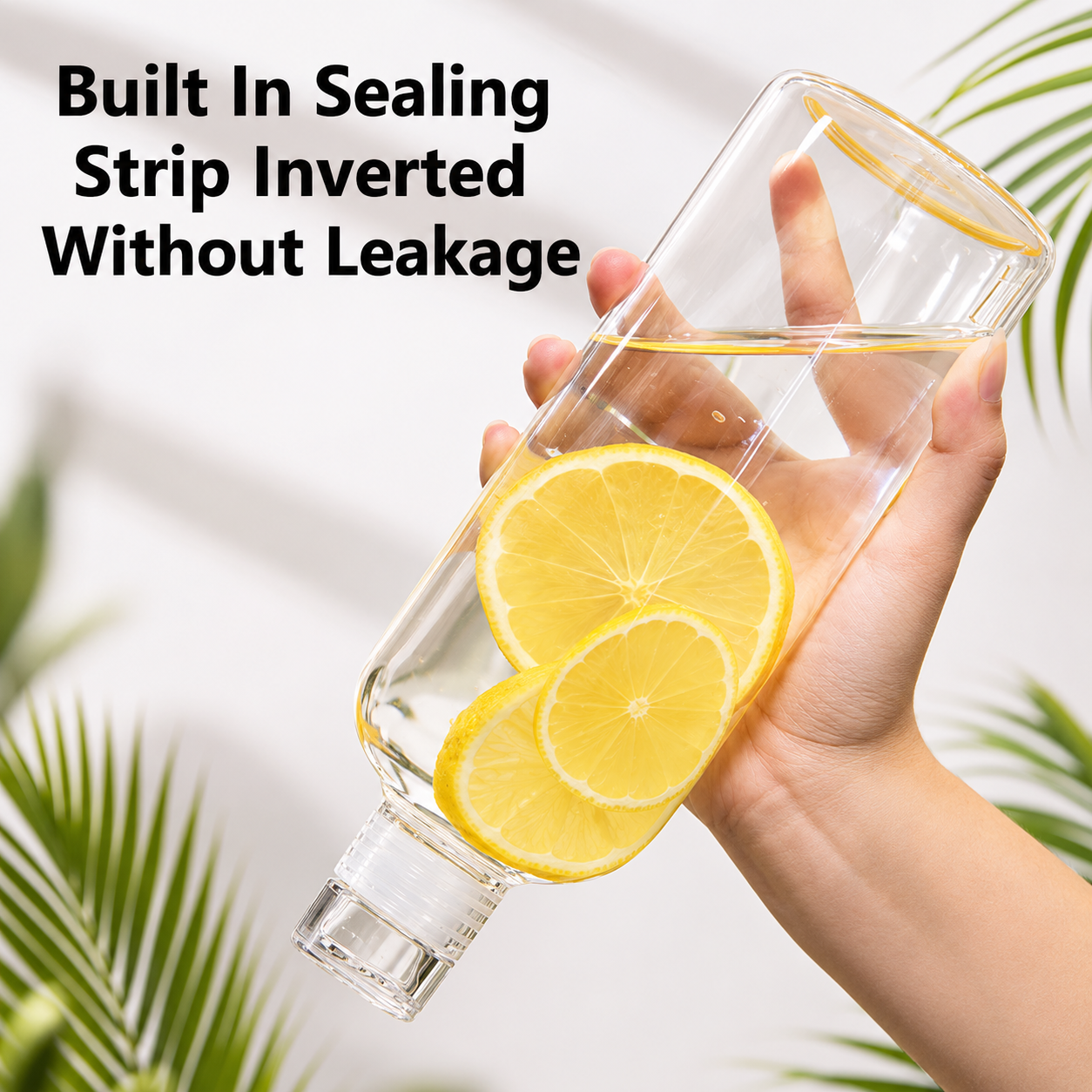 Transparent Water Bottle | Portable Clear Drink Bottle | Simple Reusable Juice Milk Bottle for Travel Daily Use