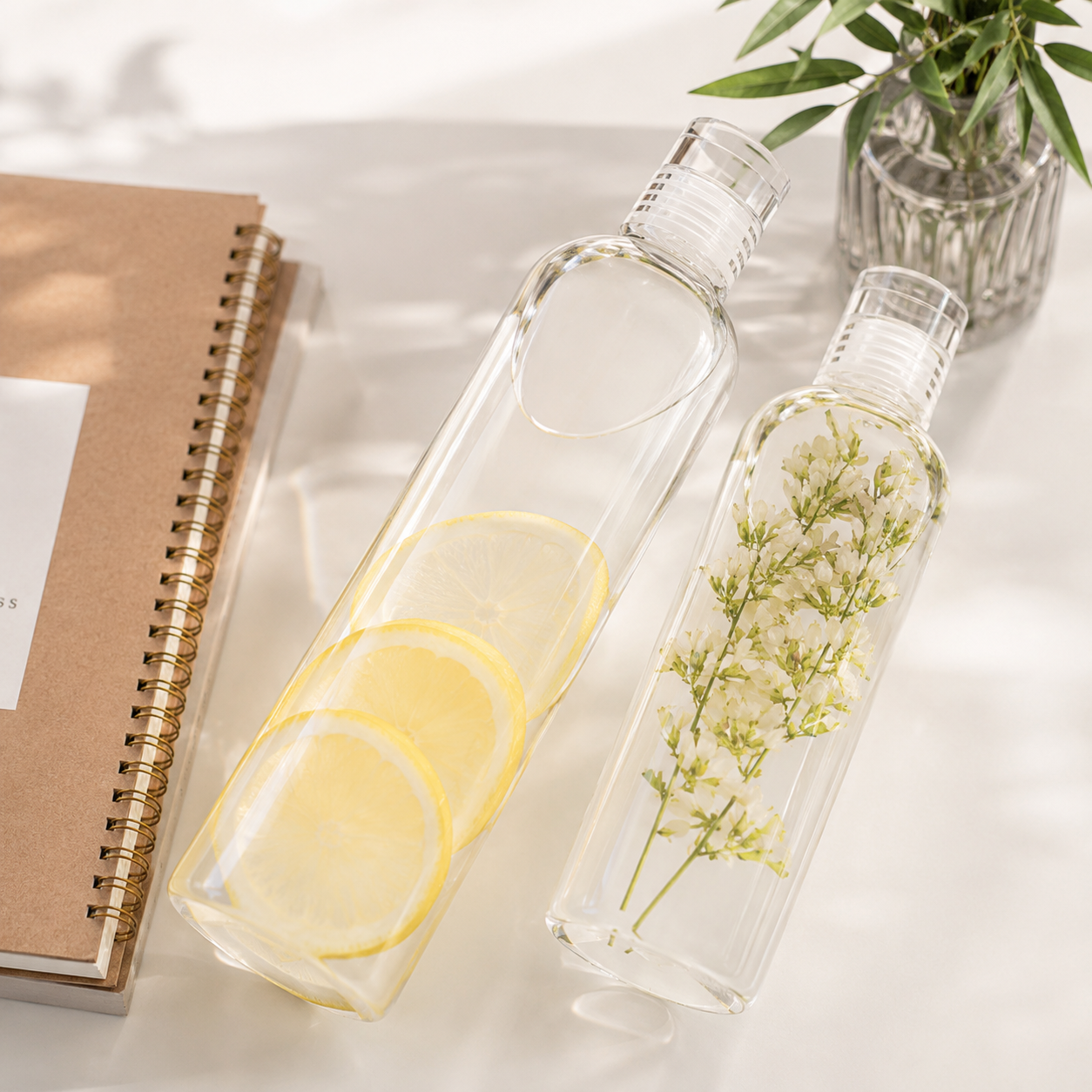 Transparent Water Bottle | Portable Clear Drink Bottle | Simple Reusable Juice Milk Bottle for Travel Daily Use