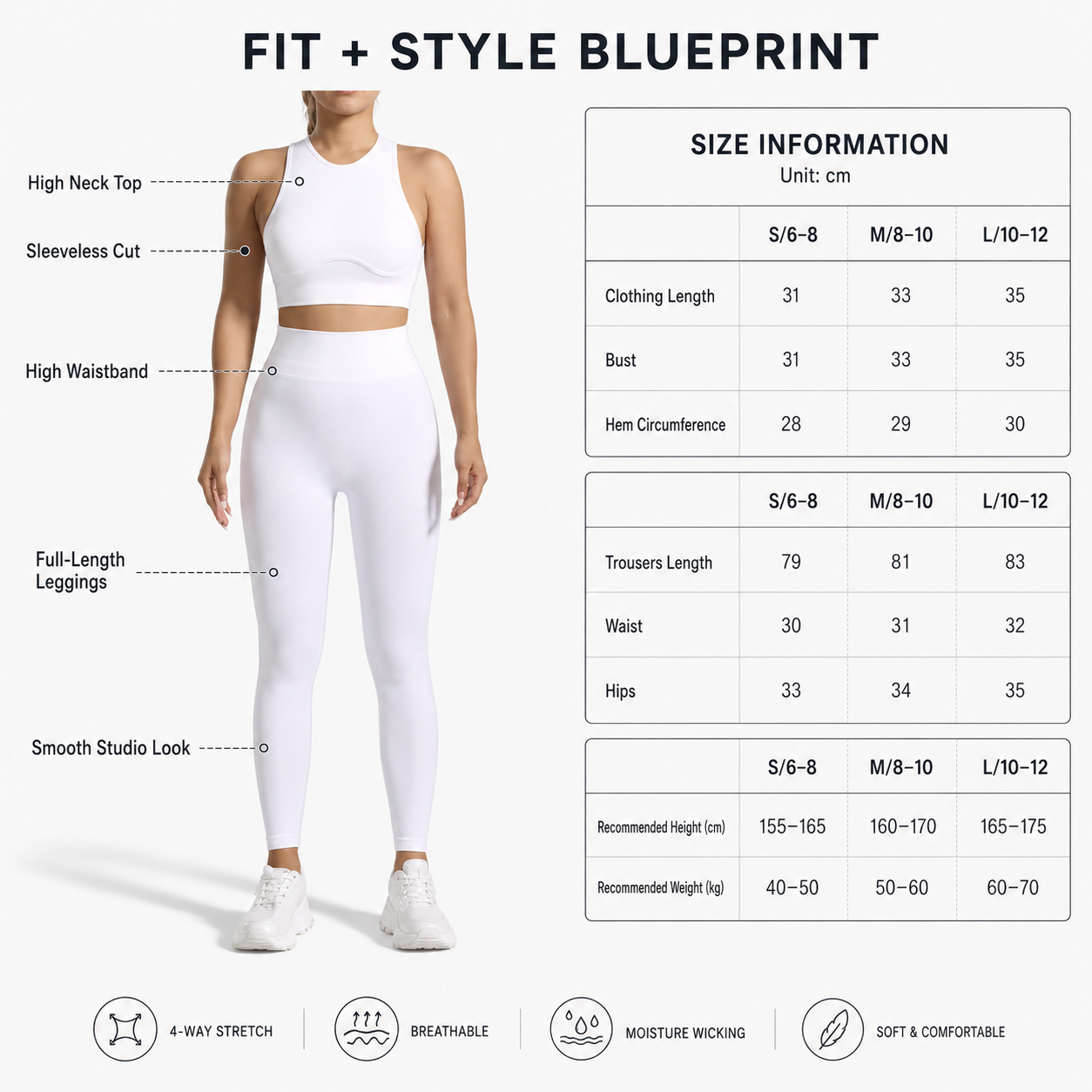 Seamless Yoga Set | High Waist Leggings Outfit | Ribbed Workout Set | Criss Cross Back Gym Wear