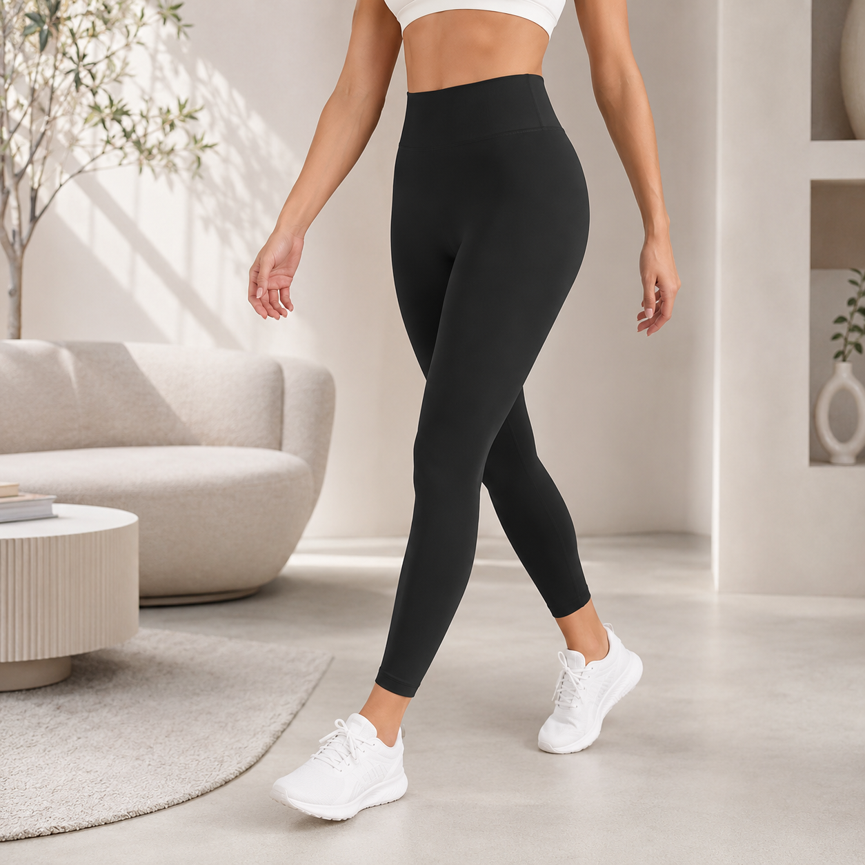 Seamless Sculpting Leggings | High Waist Yoga Pants | Contour Workout Tights | Gym Fitness Bottoms
